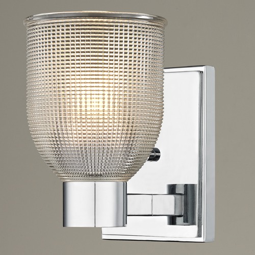 Design Classics Lighting Prismatic Glass Sconce Chrome 2101-26 GL1058-FC