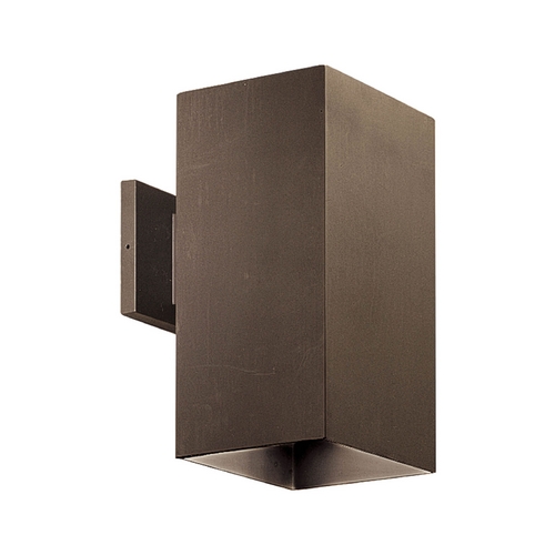 Square Outdoor Wall Light in Antique Bronze by Progress Lighting