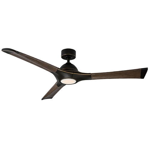 Modern Forms by WAC Lighting Woody 60-Inch LED Outdoor Fan in Bronze 3500K by Modern Forms FR-W1814-60L35BZDW