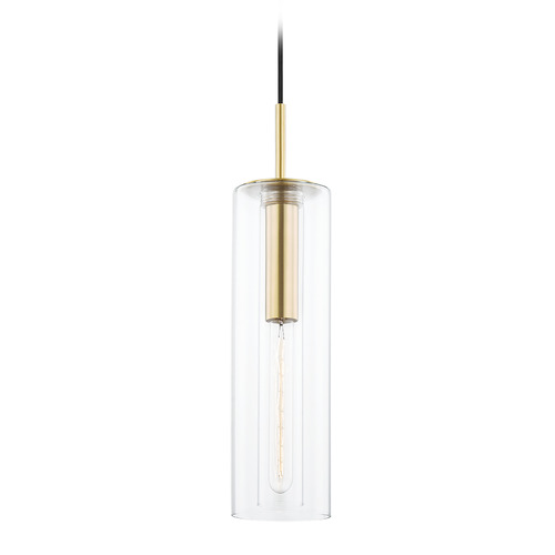 Mitzi by Hudson Valley Mitzi Carrie Aged Brass Single Light Wall Sconce H415701B-AGB