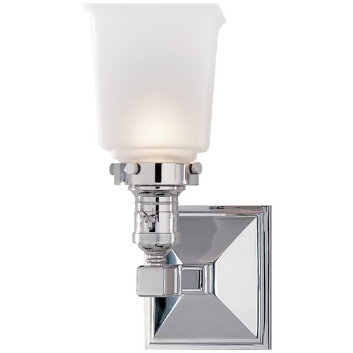 Visual Comfort Signature Collection E.F. Chapman Boston Square Sconce in Chrome by Visual Comfort Signature SL2941CHFG