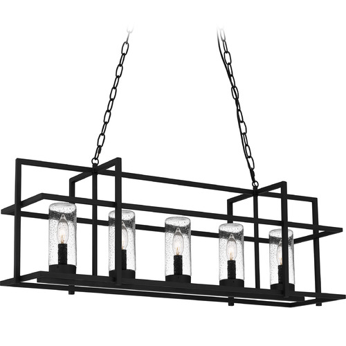 Damien Outdoor Chandelier in Earth Black by Quoizel Lighting
