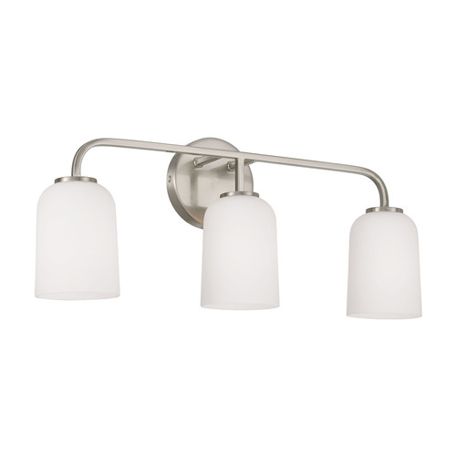 HomePlace by Capital Lighting Lawson 23.50-In Bath Light in Nickel by HomePlace by Capital Lighting 148831BN-542