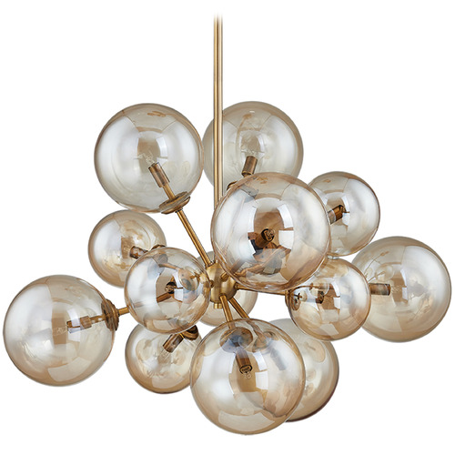Troy Lighting Santee Patina Brass Chandelier