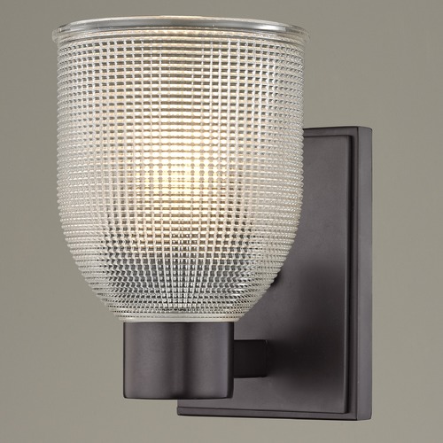 Design Classics Lighting Prismatic Glass Sconce Bronze 2101-220 GL1058-FC