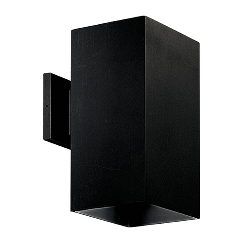 Square Outdoor Wall Light in Black by Progress Lighting