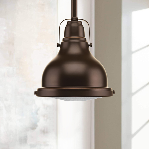 Progress Lighting Coastal LED Mini Pendant in Oil Rubbed Bronze by Progress Lighting P5050-108