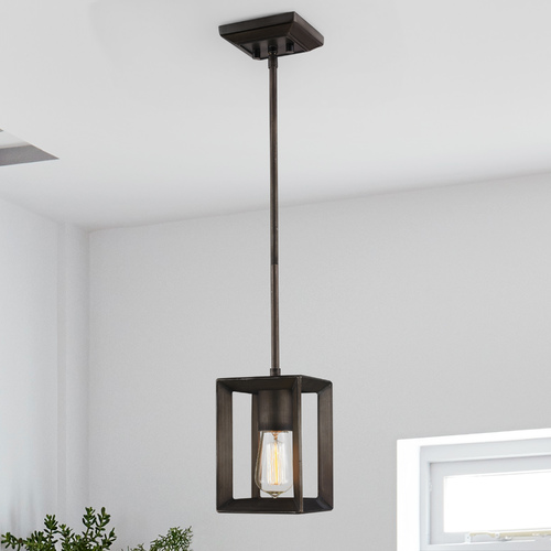 Smyth Gunmetal Bronze Mini Pendant by Golden Lighting
