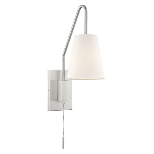 Savoy House Owen Satin Nickel Sconce by Savoy House 9-0900CP-1-SN