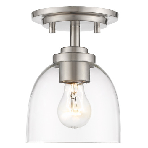 Ashton Brushed Nickel Semi-Flush Mount by Z-Lite