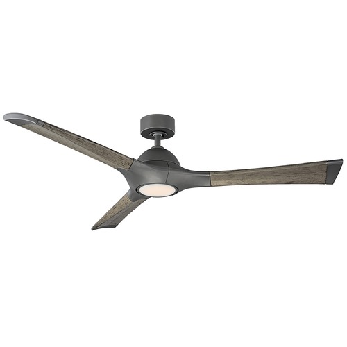 Modern Forms by WAC Lighting Woody 60-Inch LED Outdoor Fan in Graphite 3500K by Modern Forms FR-W1814-60L35GHWG