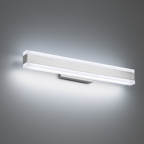 Cinch Brushed Nickel LED Vertical Bathroom Light by Modern Forms