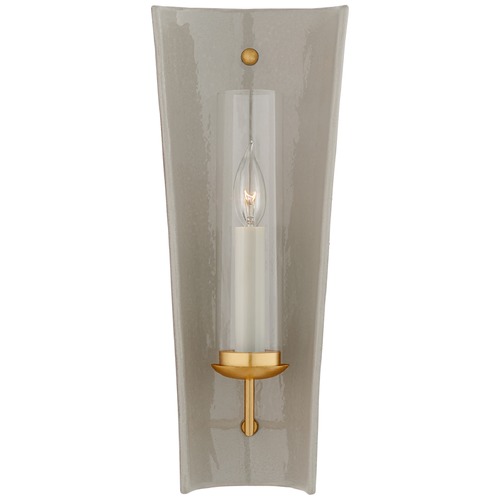 Visual Comfort Signature Collection Chapman & Myers Downey Sconce in Gray & Gild by Visual Comfort Signature CHD2606SHG