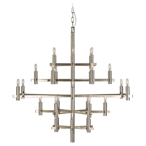 Visual Comfort Signature Collection Chapman & Myers Sonnet Chandelier in Polished Nickel by Visual Comfort Signature CHC5632PN