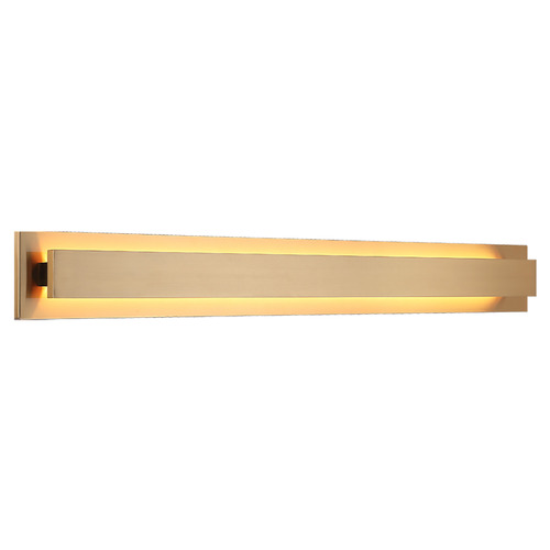 Baretta Aged Gold Brass LED Sconce by Matteo Lighting