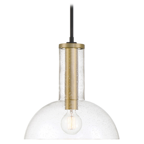 Designers Fountain Nova Matte Black Pendant Light with Bowl / Dome Shade