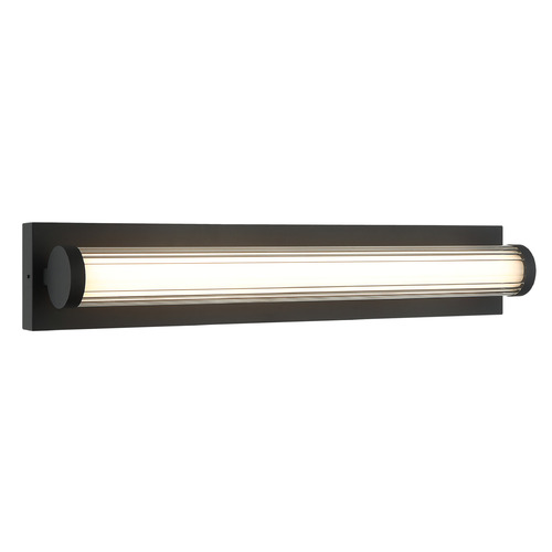 Matteo Lighting Matteo Lighting Athena Matte Black LED Vertical Bathroom Light S08324MB