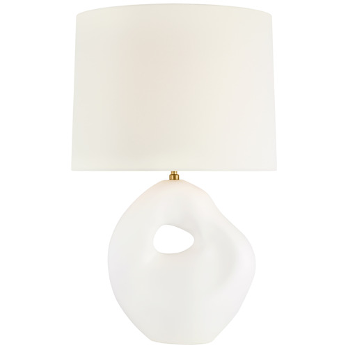 Adria Cordless Plaster White Accent Table Lamp