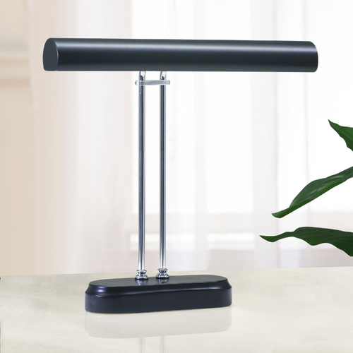 Digital Piano Lamp in Black & Chrome by House of Troy Lighting