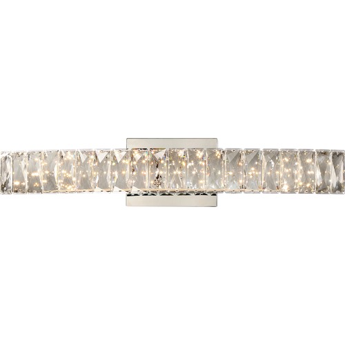Gala Polished Chrome LED Bathroom Light by Quoizel Lighting