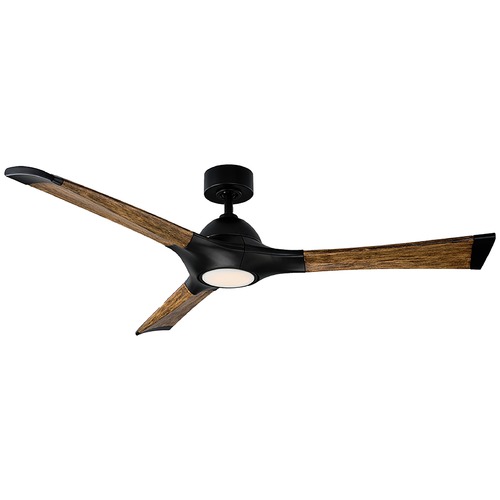 Modern Forms by WAC Lighting Woody 60-Inch LED Outdoor Fan in Matte Black 3500K by Modern Forms FR-W1814-60L35MBDK