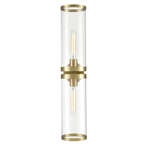 Alora Lighting Revolve II Natural Brass Bathroom Light by Alora Lighting WV311602NBCG