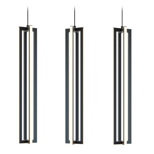 Afx Lighting Cass Black LED Multi-Light Pendant
