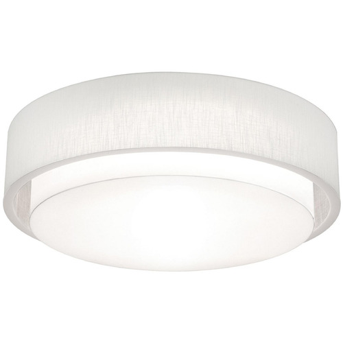 Afx Lighting Sanibel Linen White LED Flushmount Light
