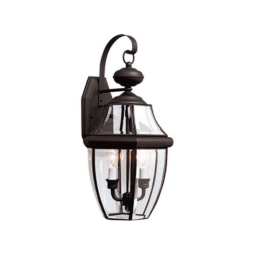 Generation Lighting Lancaster Outdoor Wall Light in Black by Generation Lighting 8039-12