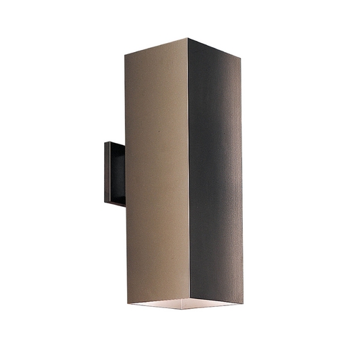 Progress Lighting Square Outdoor Wall Light in Antique Bronze by Progress Lighting P5644-20