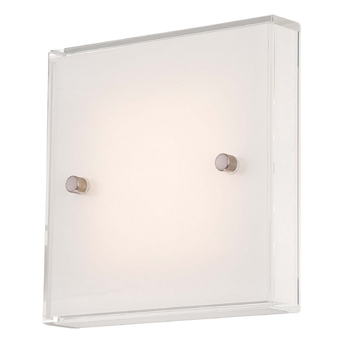 Framework LED Wall Sconce in Brushed Nickel by George Kovacs