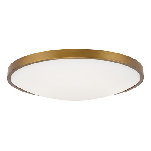 Sean Lavin Vance 13-Inch 277V 2700K LED Flush Mount in Aged Brass by Visual Comfort Modern
