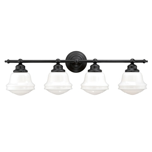 Huntley Oil Rubbed Bronze Bathroom Light by Vaxcel Lighting