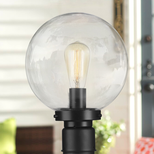 Globe Lanterns Black Post Light by Progress Lighting