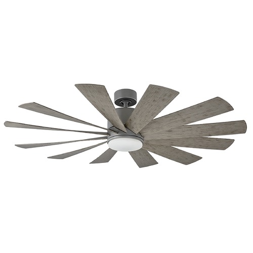 Modern Forms by WAC Lighting Windflower 60-Inch LED Outdoor Fan in Graphite by Modern Forms FR-W1815-60L35GHWG