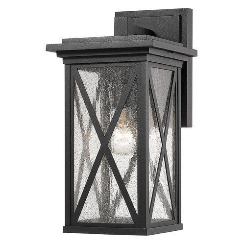 Z-Lite Brookside Black Outdoor Wall Light by Z-Lite 583M-BK