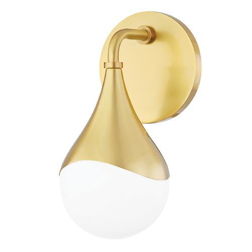 Mitzi by Hudson Valley Mitzi Kyla Aged Brass Single Light Wall Sconce H416301-AGB