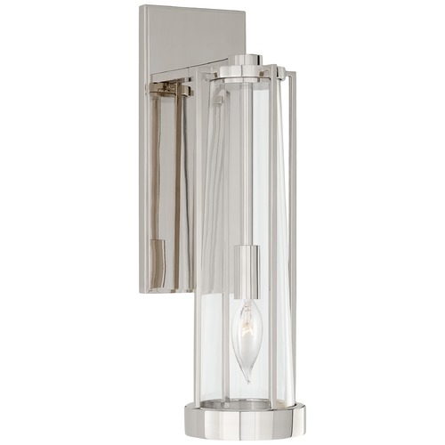 Visual Comfort Signature Collection Thomas OBrien Calix Sconce in Polished Nickel by Visual Comfort Signature TOB2275PNCG