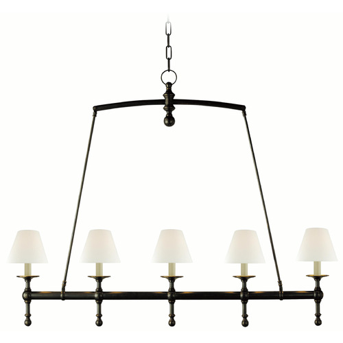 Visual Comfort Signature Collection Chapman & Myers Classic Bronze Island Light