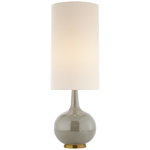 Hunlen Cordless LED Vase Table Lamp Shellish Gray