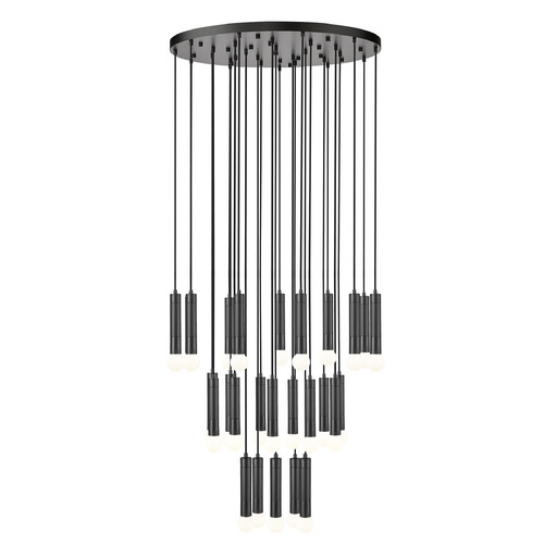 Z-Lite Z-Lite Stari Matte Black Multi-Light Pendant 1956P-27R-MB