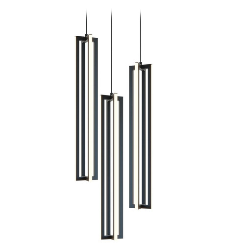 Afx Lighting Cass Black LED Multi-Light Pendant