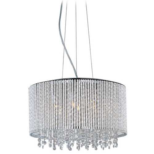 ET2 Lighting Spiral 16.75-Inch Wide Crystal Pendant in Chrome by ET2 Lighting E23135-10PC