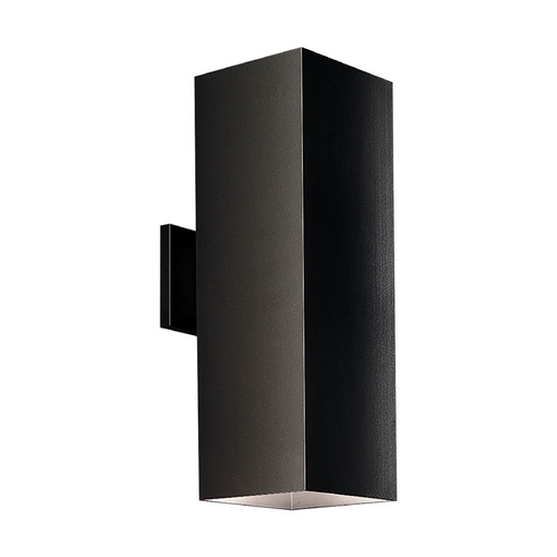 Square Outdoor Wall Light in Black by Progress Lighting