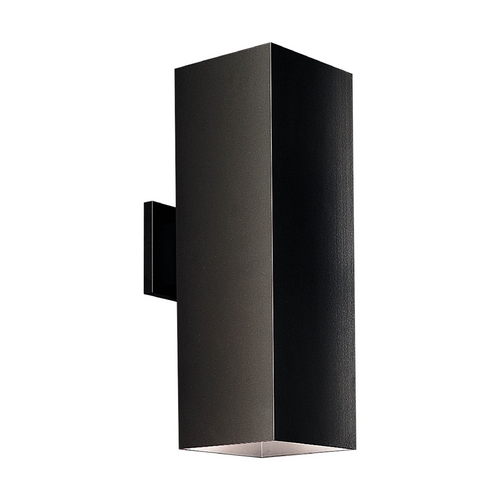 Progress Lighting Square Outdoor Wall Light in Black by Progress Lighting P5644-31