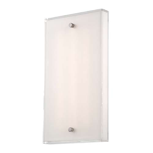 Framework LED Wall Sconce in Brushed Nickel by George Kovacs