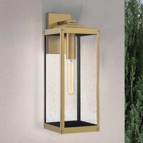 Westover Antique Brass Outdoor Wall Light by Quoizel Lighting