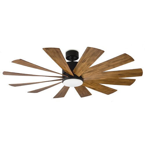 Modern Forms by WAC Lighting Windflower 60-Inch LED Outdoor Fan in Matte Black by Modern Forms FR-W1815-60L35MBDK
