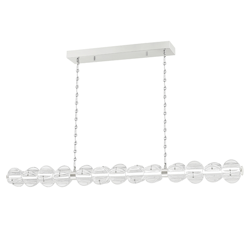 Lindley 50-Inch Linear Pendant in Polished Nickel by Hudson Valley
