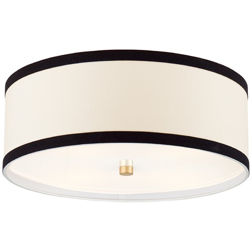 Visual Comfort Signature Collection Kate Spade New York Walker Flush Mount in Gild by Visual Comfort Signature KS4071GLBL
